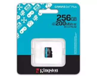 Карта пам'яті microSD 256Gb Kingston Canvas Go! Plus C10 UHS-I U3 A2 V30 (SDCG4/256GBSP)
