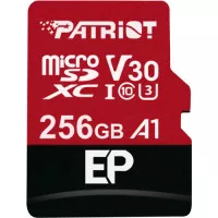 Карта пам'яті microSD 256Gb Patriot EP Series UHS-I U3 V30 A1 EP + SD адаптер (PEF256GEP31MCX)