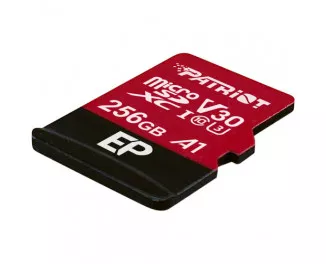 Карта пам'яті microSD 256Gb Patriot EP Series UHS-I U3 V30 A1 EP + SD адаптер (PEF256GEP31MCX)