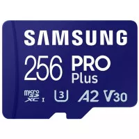Карта пам'яті microSD 256GB Samsung Pro Plus 10 UHS-I V30 U3 A2 + SD-adapter (MB-MD256SA/EU)