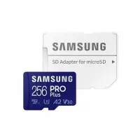 Карта памяти microSD 256Gb Samsung Pro Plus UHS-I U3 V30 A2 (2021) + SD-adapter (MB-MD256KA)