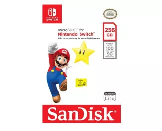 Карта пам'яті microSD 256Gb SanDisk for Nintendo Switch (SDSQXAO-256G-GNCZN)