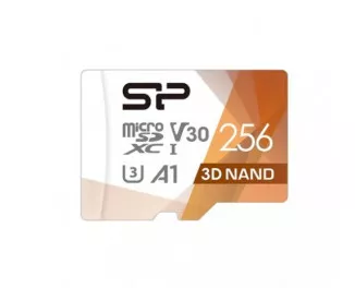 Карта памяти microSD 256Gb Silicon Power Superior Color + SD адаптер (SP256GBSTXDU3V20AB)