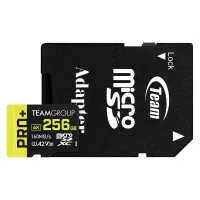 Карта памяти microSD 256Gb Team Pro+ UHS-I/U3 Class 10 + SD адаптер (TPPMSDX256GIA2V3003)