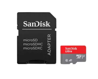 Карта пам'яті microSD 32Gb SanDisk Ultra class 10 UHS-I A1 + SD адаптер (SDSQUA4-032G-GN6MA)