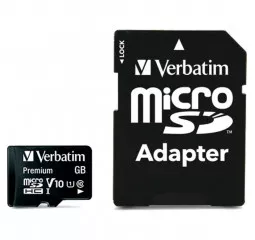 Карта памяти microSD 32Gb Verbatim class 10 + SD адаптер (MDAVR-9/G)
