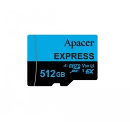 Карта памяти microSD 512Gb Apacer Express UHS-I U3 V30 A1 Class 10 (AP512GMCEXG3X17-RA)