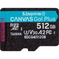 Карта памяти microSD 512Gb Kingston Canvas Go! Plus сlass 10 UHS-I U3 V30 A2 (SDCG4/512GBSP)