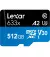 Карта памяти microSD 512Gb Lexar High Performance 633x UHS-I U3 V30 A1 Class 10 + SD адаптер (LSDMI512BB633A)