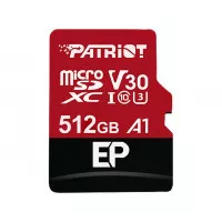 Карта пам'яті microSD 512Gb Patriot EP UHS-I U3 V30 A1 + SD адаптер (PEF512GEP31MCX)
