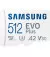 Карта памяти MicroSD 512Gb Samsung EVO Plus Class 10 UHS-I U3 V30 A2 + SD адаптер (MB-MC512KA/EU)