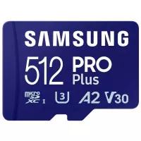 Карта пам'яті microSD 512GB Samsung Pro Plus 10 UHS-I V30 U3 A2 + SD-adapter (MB-MD512SA/EU)