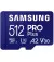 Карта пам'яті microSD 512Gb Samsung Pro Plus 2023 UHS-I U3 V30 A2 + SD-adapter (MB-MD512SA)