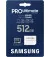 Карта пам'яті microSD 512Gb Samsung PRO Ultimate UHS-I U3 V30 A2 + SD адаптер (MB-MY512SA/WW)