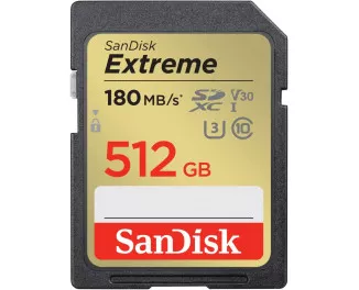 Карта памяти microSD 512Gb SanDisk Extreme class 10 UHS-I U3 V30 (SDSDXVV-512G-GNCIN)