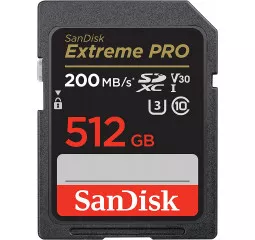 Карта памяти microSD 512Gb SanDisk Extreme PRO class 10 UHS-I U3 V30 (SDSDXXD-512G-GN4IN)