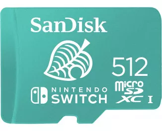 Карта пам'яті microSD 512Gb SanDisk for Nintendo Switch (SDSQXAO-512G-GNCZN)