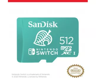 Карта памяти microSD 512Gb SanDisk for Nintendo Switch (SDSQXAO-512G-GNCZN)