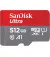 Карта памяти microSD 512Gb SanDisk Ultra A1 class 10 + SD адаптер (SDSQUAC-512G-GN6MN)