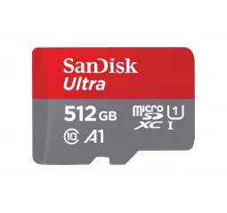 Карта пам'яті microSD 512Gb SanDisk Ultra class 10 A1 + SD адаптер (SDSQUAC-512G-GN6MA)