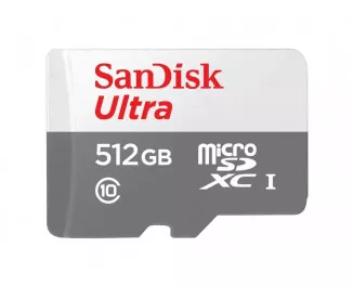 Карта памяти microSD 512Gb SanDisk Ultra Class 10 UHS-I (SDSQUNR-512G-GN3MN)