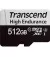 Карта памяти microSD 512Gb Transcend High Endurance class 10 UHS-I U3 + SD адаптер (TS512GUSD350V)