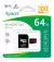 Карта памяти microSD 64Gb Apacer class 10 UHS-I V10 A1 + SD адаптер (AP64GMCSX10UB-R)