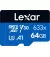 Карта памяти microSD 64Gb Lexar High Performance 633x UHS-I U3 V30 A1 Class 10 + SD адаптер (LMS0633064G-BNNNG)
