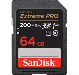 Карта пам'яті microSD 64Gb SanDisk Extreme PRO class 10 UHS-I U3 V30 (SDSDXXU-064G-GN4IN)