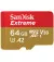 Карта пам'яті microSD 64Gb SanDisk Extreme UHS-I U3 V30 A2 (SDSQXAH-064G-GN6MN)