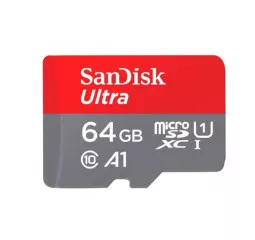 Карта пам'яті microSD 64Gb SanDisk Ultra class 10 A1 + SD адаптер (SDSQUAB-064G-GN6MN)
