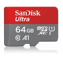 Карта памяти microSD 64Gb SanDisk Ultra class 10 UHS-I A1 (SDSQUA4-064G-GN6MN)