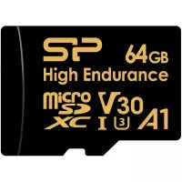 Карта пам'яті microSD 64Gb Silicon Power Gold Endurance C10 A1 UHS-I + SD adapter (SP064GBSTXDV3V1HSP)