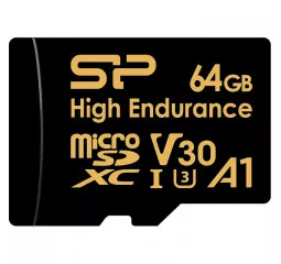 Карта пам'яті microSD 64Gb Silicon Power Gold Endurance C10 A1 UHS-I + SD adapter (SP064GBSTXDV3V1HSP)