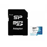 Карта пам'яті microSD 64Gb Silicon Power Superior Color + SD адаптер (SP064GBSTXDU3V20AB)