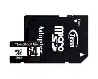 Карта пам'яті microSD 64Gb Team UHS-I Class (TUSDX64GCL10U03) + SD адаптер