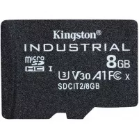 Карта пам'яті microSD 8Gb Kingston Industrial class 10 UHS-I V30 A1 (SDCIT2/8GBSP)