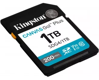 Карта пам'яті SD 1 TB Kingston Canvas Go! Plus class 10 A2 V30 UHS-1 U3 (SDG4/1TB)