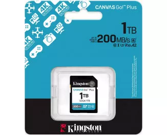 Карта пам'яті SD 1 TB Kingston Canvas Go! Plus class 10 A2 V30 UHS-1 U3 (SDG4/1TB)