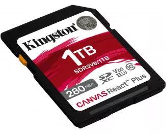 Карта пам'яті SD 1 TB Kingston Canvas React Plus C10 UHS-II U3 (SDR2V6/1TB)