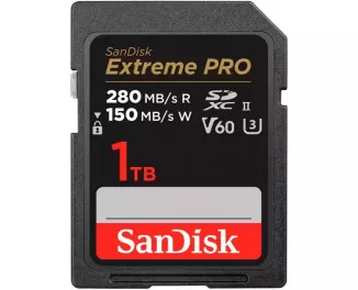 Карта памяти SD 1 TB SanDisk Extreme PRO UHS-II U3 V60 Class 10 (SDSDXEP-1T00-GN4IN)