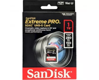 Карта пам'яті SD 1 TB SanDisk Extreme PRO UHS-II U3 V60 Class 10 (SDSDXEP-1T00-GN4IN)
