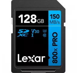 Карта пам'яті SD 128Gb Lexar High Performance 800x Pro UHS-I U3 V30 Class 10 (LSD0800P128G-BNNNG)