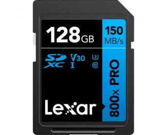 Карта пам'яті SD 128Gb Lexar High Performance 800x Pro UHS-I U3 V30 Class 10 (LSD0800P128G-BNNNG)