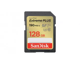 Карта памяти SD 128Gb SanDisk Extreme Plus (SDSDXWA-128G-GNCIN)