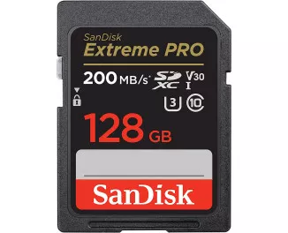Карта пам'яті SD 128Gb SanDisk Extreme Pro class 10 UHS-I U3 V30 (SDSDXXD-128G-GN4IN)