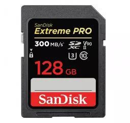 Карта памяти SD 128Gb SanDisk Extreme PRO UHS-II C10 V90 (SDSDXDK-128G-GN4IN)