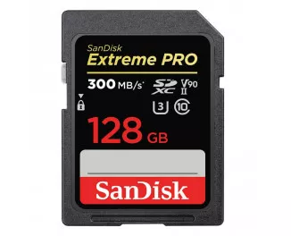 Карта памяти SD 128Gb SanDisk Extreme PRO UHS-II C10 V90 (SDSDXDK-128G-GN4IN)