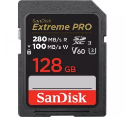 Карта пам'яті SD 128Gb SanDisk Extreme Pro V60 UHS-II (SDSDXEP-128G-GN4IN)