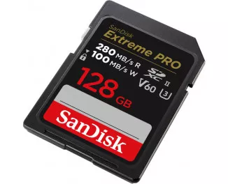 Карта памяти SD 128Gb SanDisk Extreme Pro V60 UHS-II (SDSDXEP-128G-GN4IN)